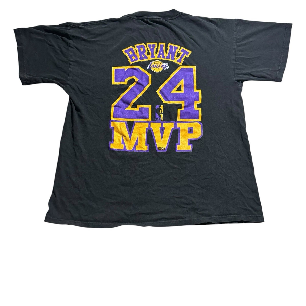 【激レア】NIKE KOBE MVP TEE L Kobe Bryant MVP Shirt Men's XL Black Rap Tee 2008 Vintage