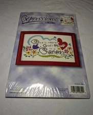 Xpressions Counted Cross Stitch Kit #42609 God's Garden by Bucilla Sealed 