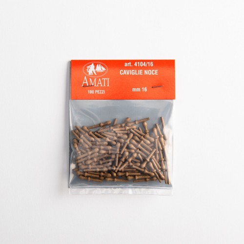 Amati AM4104-16 Caviglie noce 16 mm (100 pz) modellismo - Foto 1 di 2