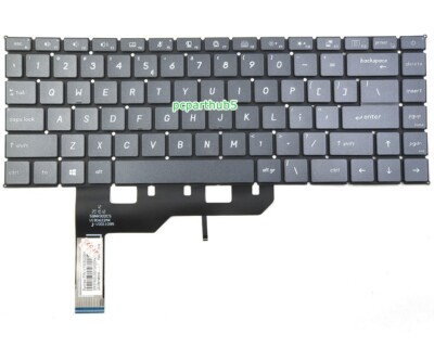15 New US Black English Backlit Laptop Keyboard Without Palmrest