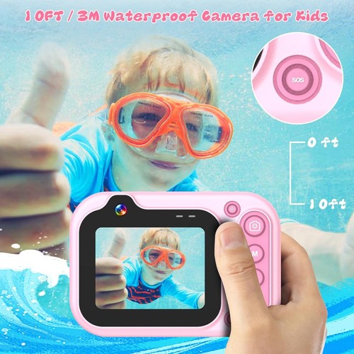 Kids Camera Underwater Camera for Kids 3 4 5 6 7 8 Years 12MP 1080P HD Video... - Picture 5 of 5