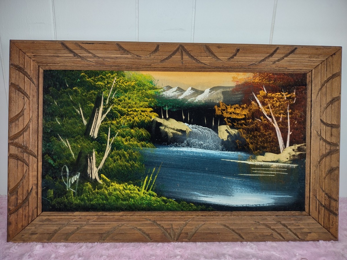 Vintage Artist Juan Signed Black velvet painting Framed | eBay