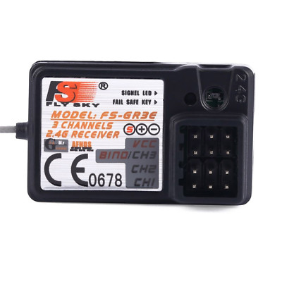 RC FlySky FS-GR3E Remote Control 2.4G 3CH Receiver GT3B GR3C for RC Car Boat