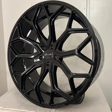 24X10 GIANELLE MONTE CARLO GLOSS BLACK RIM(5X120) CAMARO RANGE ROVER ROLLS ROYCE