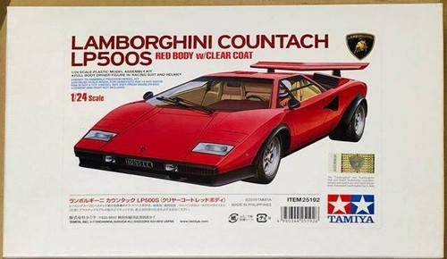 Tamiya 25192 Lamborghini Countach LP500S (red body w/clear coat) 1/24 - 第 1/6 張圖片