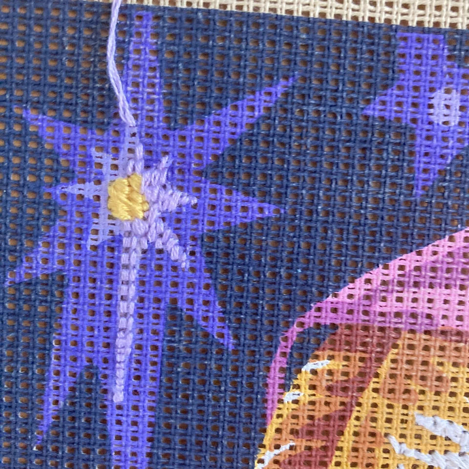 Royal Paris Needlepoint Canvas Partial Worked No:141 51 Mary & Child 29.5 x 22cm - Image 4 of 4