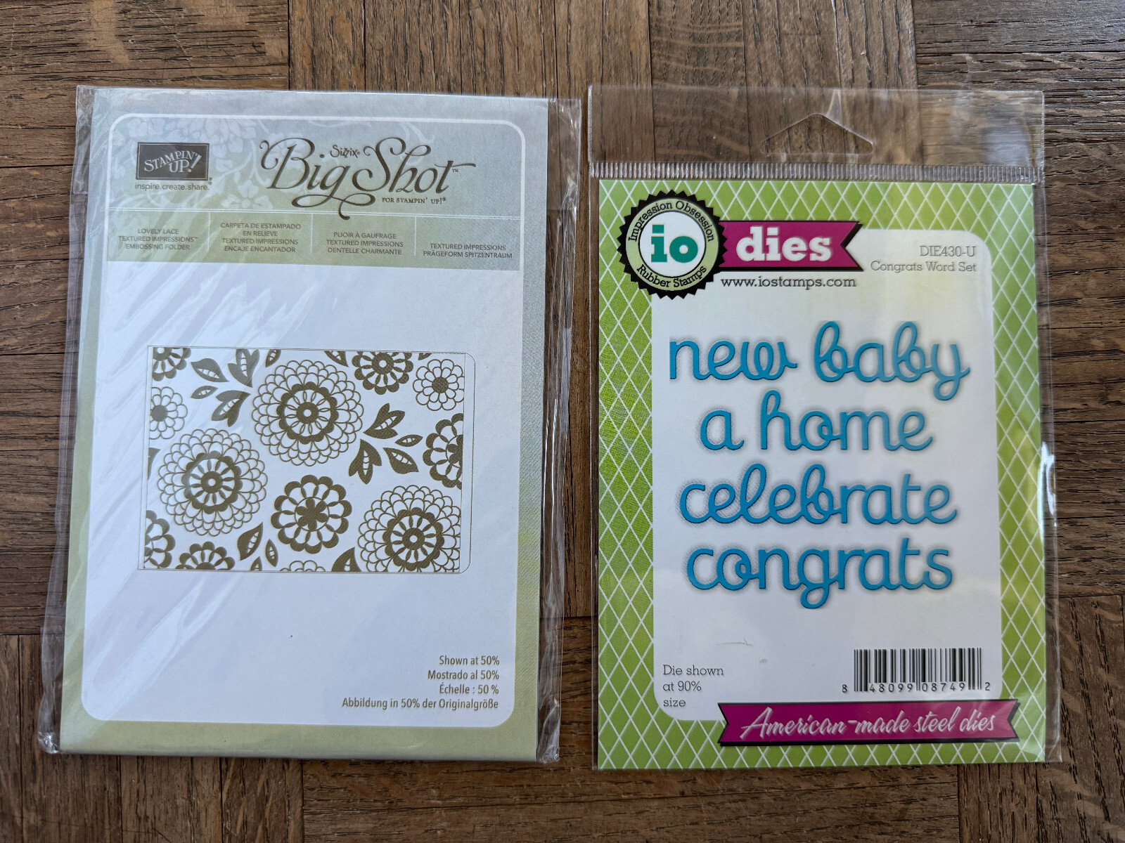 Foloder Background STAMPIN' UP Lovely Lace Embossing Folder & IO BABY DIES Set | eBay