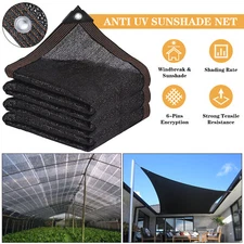 Sunblock Shade Cloth Sunshade Net W/Grommets UV Resistant for Garden Patio Cover