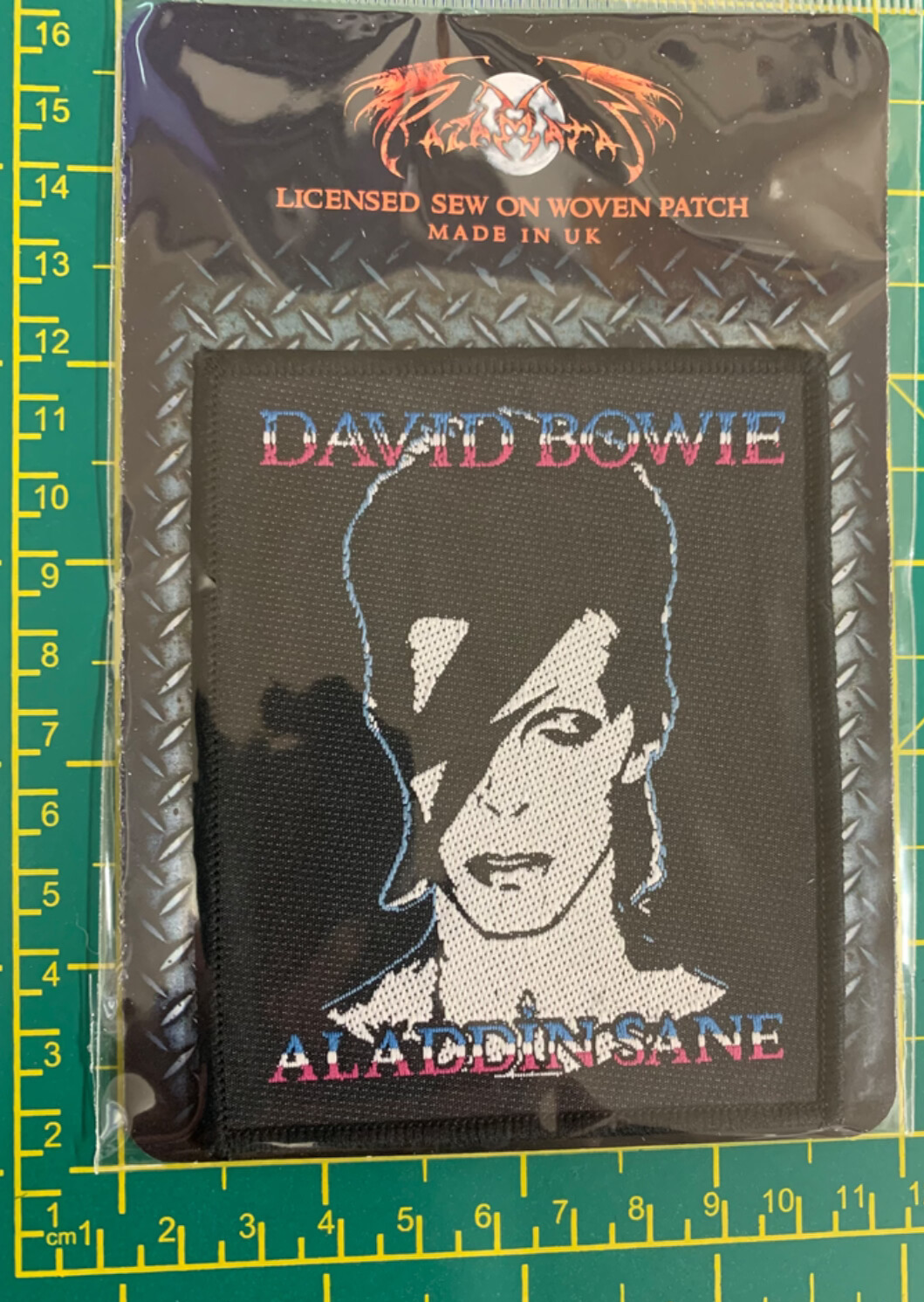 David Bowie Aladdin Sane Woven Sew On Patch Officially Licensed Patch