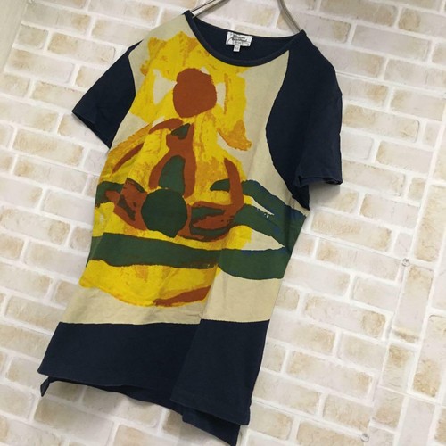 T-shirt 44 Navy Authentic Unisex Used 