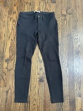 ANN TAYLOR LOFT Black Stretch Skinny Pant Leggings with Pockets Size 6