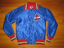 COLORADO ROCKIES VTg 1980s Pre 1982 NHL Hockey Starter jacket jersey S MADE USA
