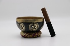 Blessed 6 inches Om Carving Singing Bowl From Nepal-Spiritual Tibetan Bowls-yoga