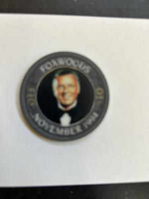 1994 Foxwood Casino $10 Frank Sinatra Chip   Unused Nice & Clean Chip