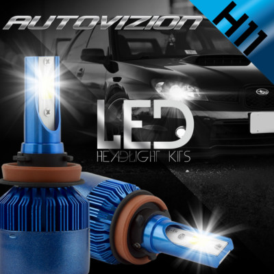 AUTOVIZION LED HID Headlight kit H11 White for Nissan Rogue Select 2014-2015