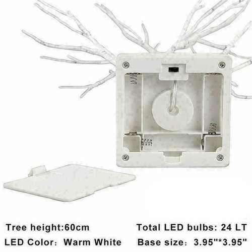 Twig Tree White LED Light Up Simulation Tree Lights Birch Tree Lights Christmas - Picture 2 of 8