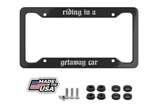 Riding in a Getaway Car | Taylor Swift Inspired Metal License Plate Frame