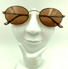 Vintage Executive 201 Tortoise Gold Metal Oval Sunglasses FRAMES ONLY