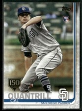 2019 Topps Chrome Update 150 Years #US23 Cal Quantrill (RC) San Diego Padres