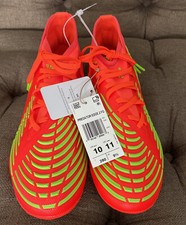 Adidas Predator Edge.2 FG Men Sz 10 Cleats Red Green