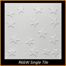 Ceiling Tiles Glue Up Styrofoam 20x20 R66 White Pack of 8