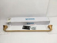  1 NEW Moen Voss 24" Towel Bar - BRUSHED GOLD - YB5124BG cosmetic -1 