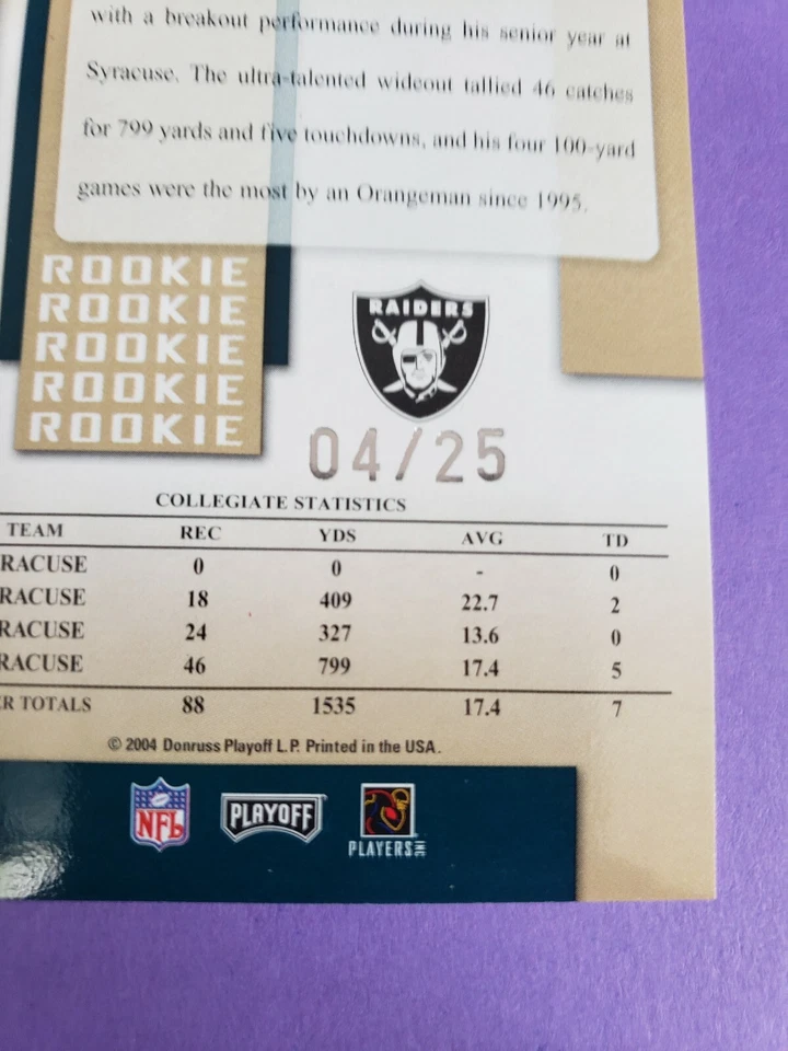 2004 Playoff Prestige Xtra Points Green #207 Johnnie Morant /25 - Image 4 of 4