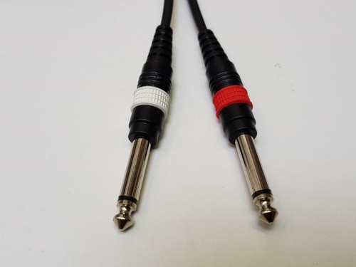 ADAPTER KABEL 2x Klinke 6,3mm auf 2x XLR male 1,5m Signalkabel Verstärker NEU - Afbeelding 11 van 11