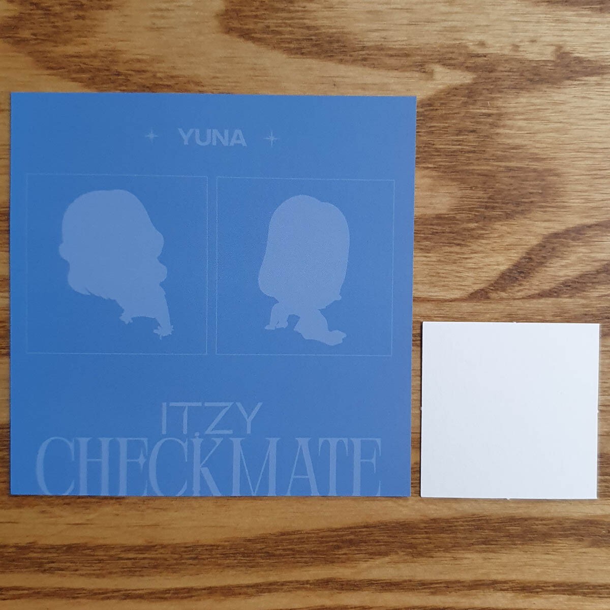 Yuna Official Postcard & Seal Sticker Itzy Checkmate Special