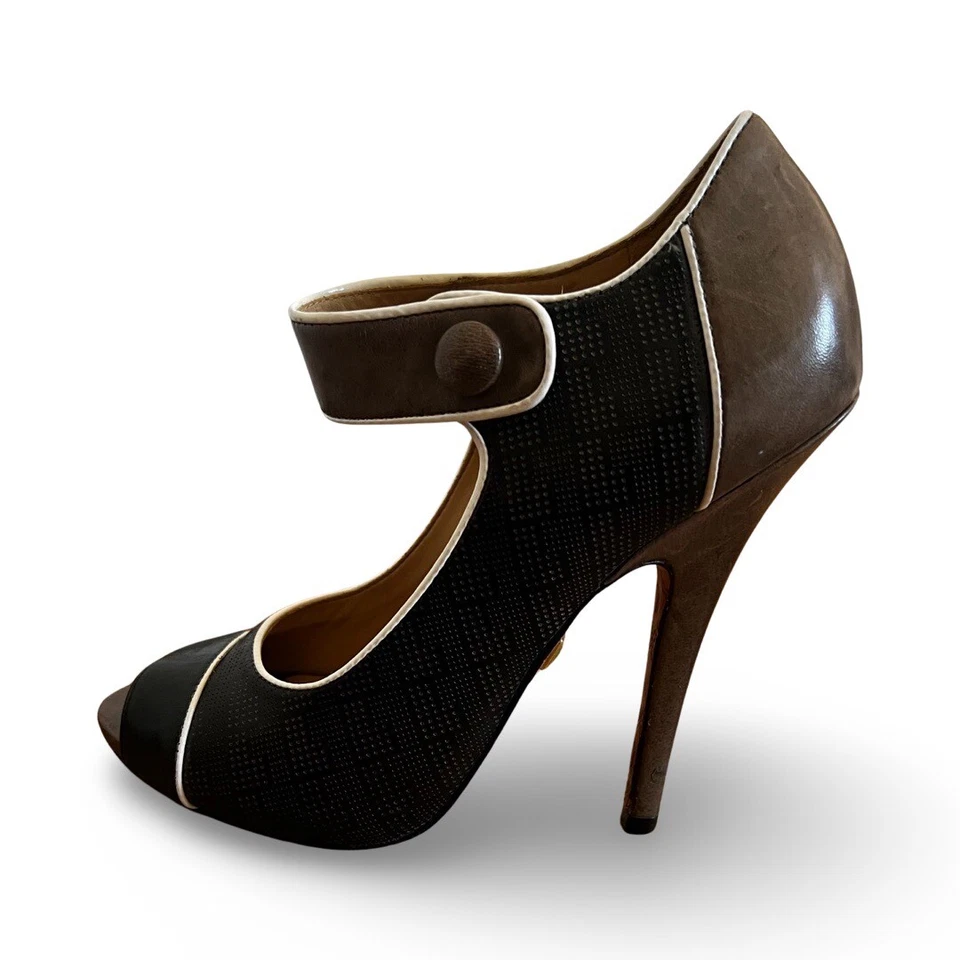 洛杉矶 Mary Jane Peep-Toe 泵 — 第 3/4 张图片