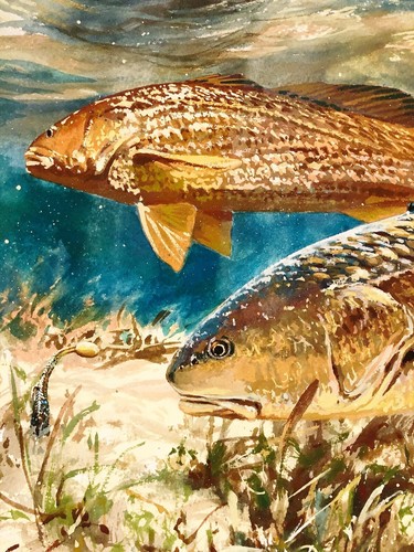 Chance Yarbrough Ransom Island Reds GiClee mezzo foglio acqua salata come nuovo - senza cornice - Foto 2 di 8