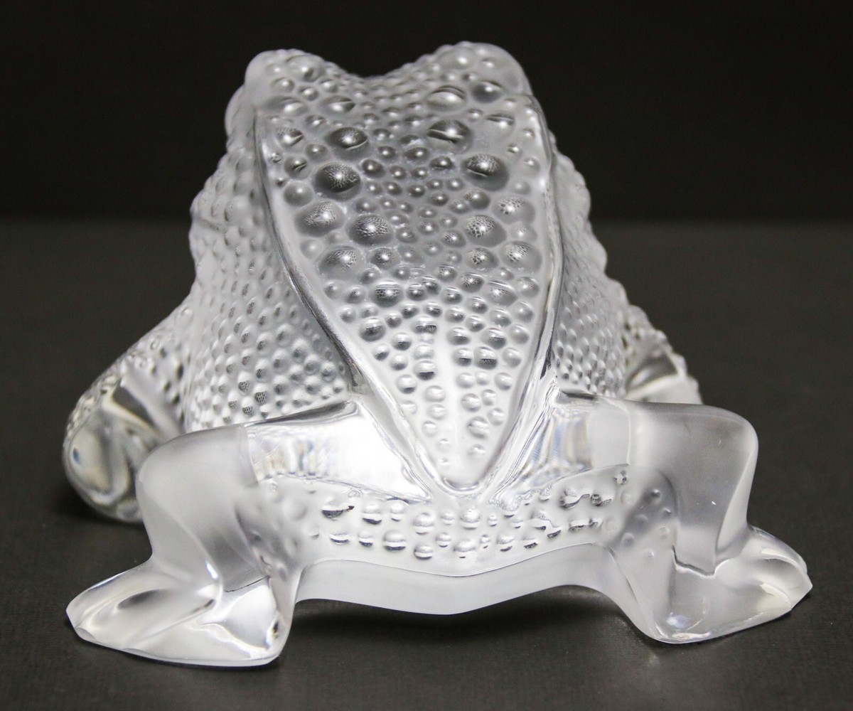 Lalique Signed Crystal Clear Frosted 