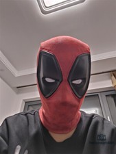 US Ship Deadpool 3 Cosplay Prop Mask Wade Wilson Mens Red Mask Halloween Mask