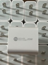 Lot of 50 iPhone 14 13 12 11 XR 8 20W Fast Charger USB Type C Wall Power Adapter
