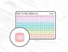 2483-2~~180 Day (Pastel) Countdown Planner Stickers.