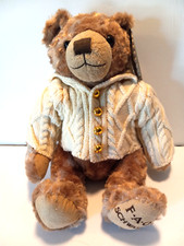 FAO Schwartz Original Classic Stuffed Anniversary Teddy Bear W/Sweater 12 inches