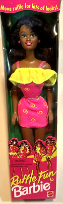バービー　Ruffle Fun Barbie 1994 (Teresa) 超レア African-American Ruffle Fun Barbie Doll 12434 Mattel 1994