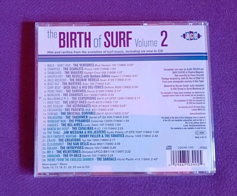 The Birth of Surf Vol. 2 CD The Scarlets, The Velvetones, the Surfaris... - Bild 2 von 3