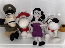 Rocky And Bullwinkle And Friends Vintage 1999 Stuffins Plush Lot Of 4