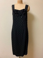 Marc Jacobs Strap Dot Dress Black Silk Lining Size 8 MJ1225188
