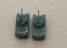 2 Galoob Military Micro Machines M4A3 Sherman Tanks Dark Green