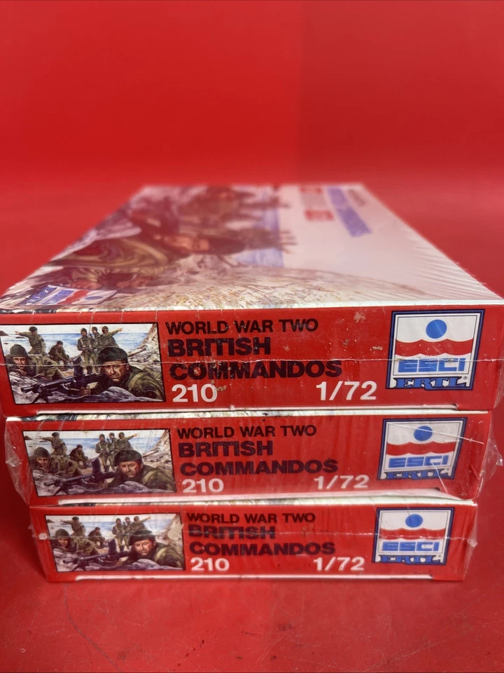 ESCI Ertl Segunda Guerra Mundial COMANDOS BRITÁNICOS #210 1:72 Figura Modelo Kit Lote Foto 3 de 4