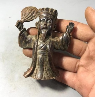 Solid Tea Pet Zhuge Liang Kongming Incense Holder Tea Ceremony Figurine Craft