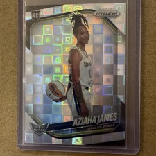 Aziaha James 2025 Panini Prizm WNBA #141 Pandora Prizm RC Wings
