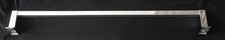 VINTAGE DEL MAR SILVER METAL CHROME TOWEL BAR /RACK 2 FT/ 24 INCHES MADE USA