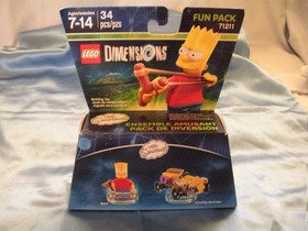 Lego Dimensions Bart Fun Pack 71211 & Homer Level Pack 71202- LOT (Sealed)
