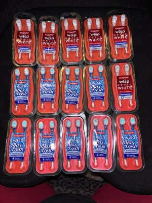 Lot Of 15 Colgate Wisp Optic White/Max Fresh DISCONTINUED NOS SEALED