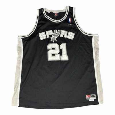 Vintage San Antonio Spurs Tim Duncan #21 Nike Team Jersey Men 5XL +2 Length