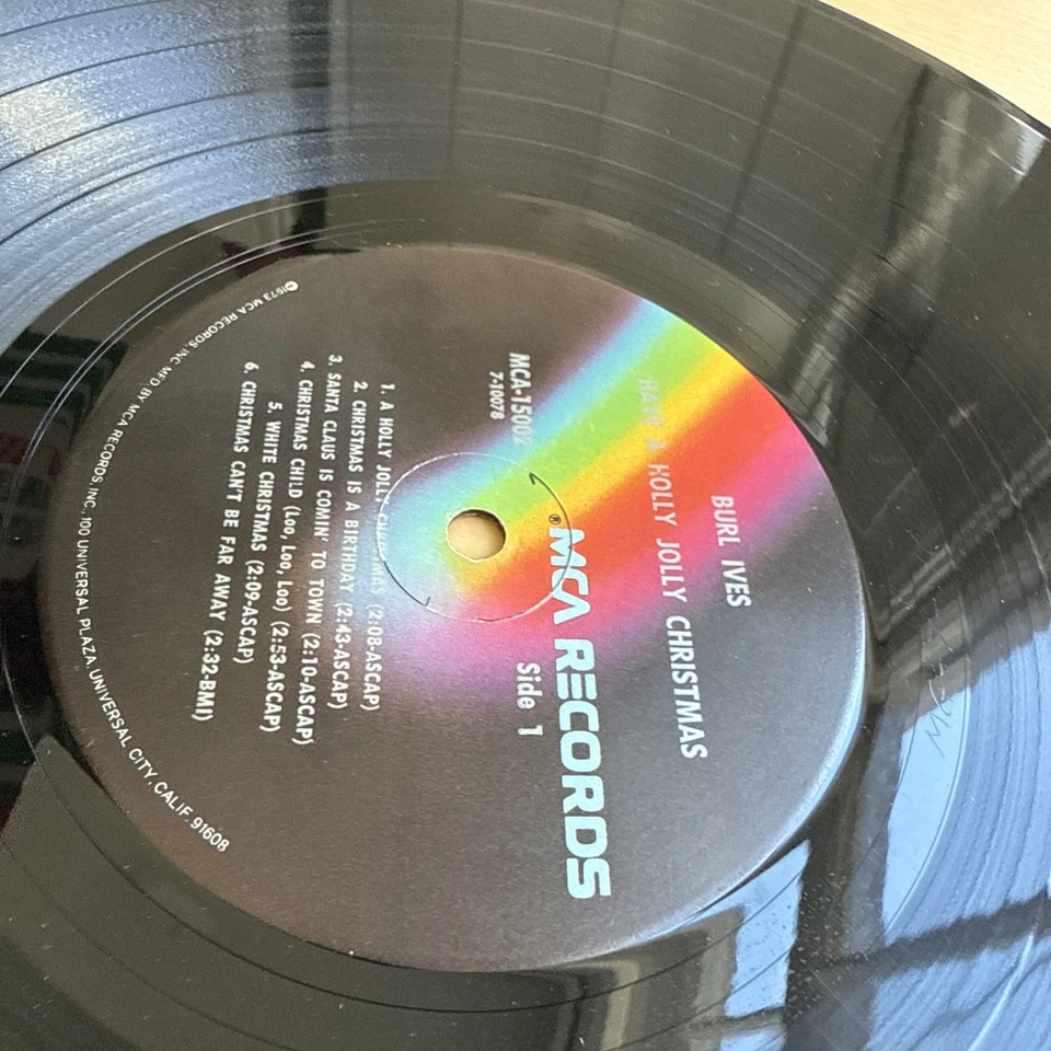 BURL IVES Have a Holly Jolly Christmas 1970s US Pressing! Complete W/ OG Sleeve - Image 4 of 4