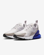 Nike Air Max 270 Casual Shoes Grey / Blue Sz 10 AH8050 031
